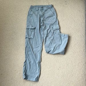 American Eagle Baggy Wide-Leg Pant in Blue Mist